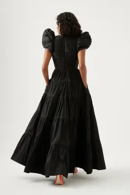 Aje Statuesque Tiered Gown Black Size 8 / S for rent on The Volte - image 2