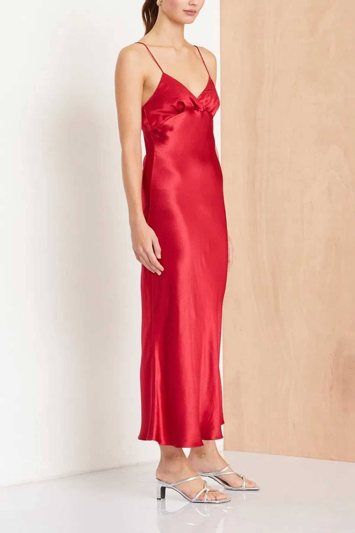 Bec & Bridge Vision of Love Midi Dress Red Size 12 for rent on The Volte - main image