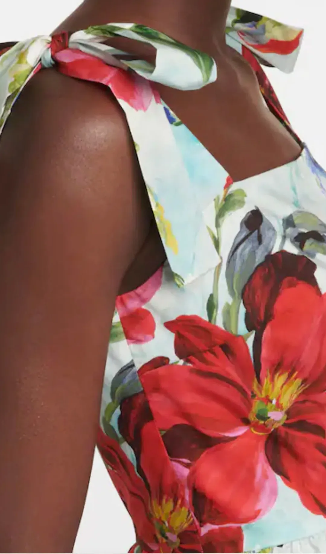 Dolce & Gabbana Cotton Poplin Mini Dress Floral Size 12 for rent on The Volte - main image