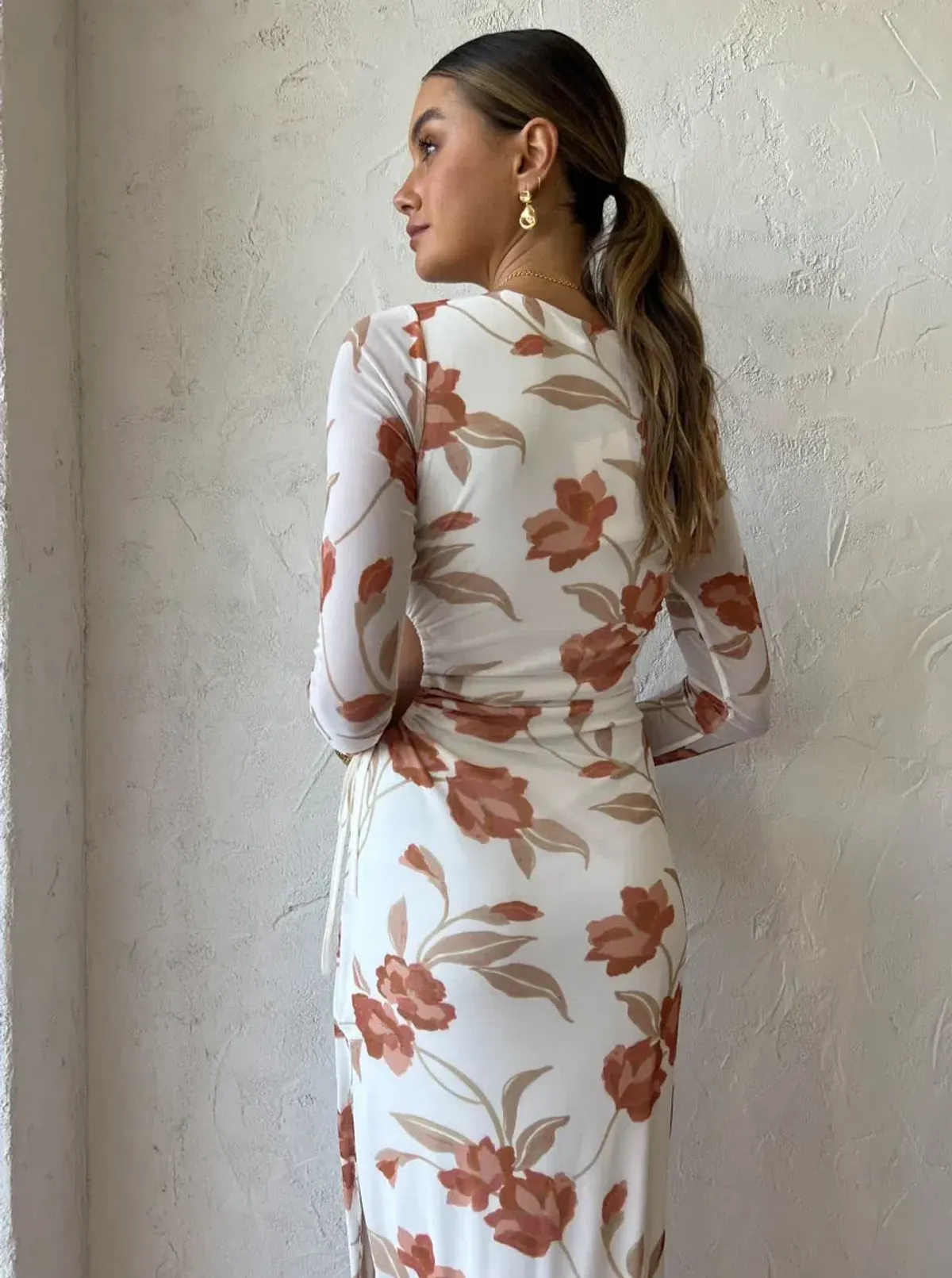 Hansen & Gretel Athena Dress Ivory Floral Size L / Au 12 - Image 7