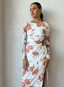 Hansen & Gretel Athena Dress Ivory Floral Size L / Au 12 for rent on The Volte - image 6