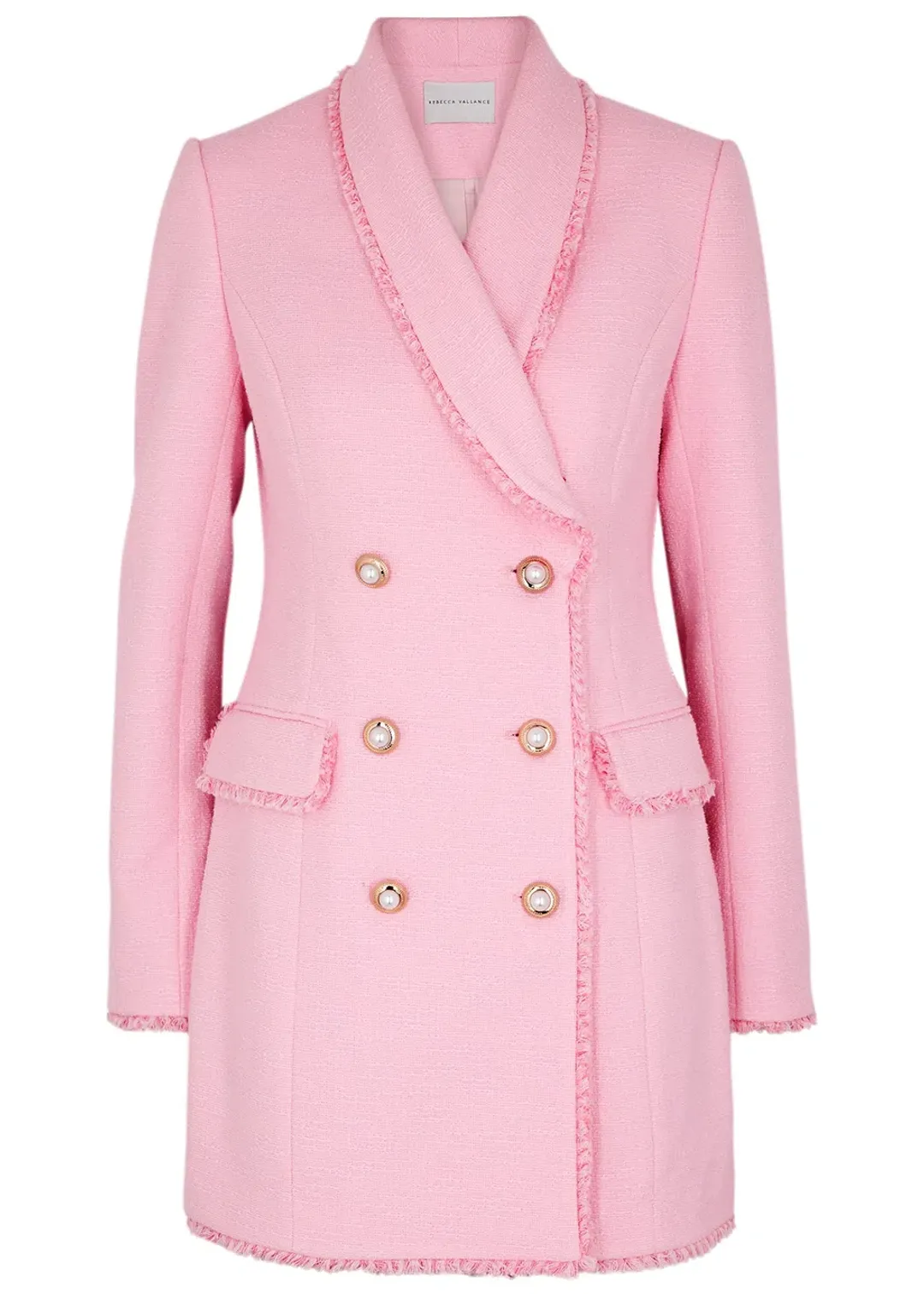 Rebecca Vallance Garance Crepe Blazer Dress Pink Size 10 for rent on The Volte - main image