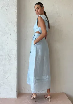 Acler Telford Dress Cloud Blue Size 16 for rent on The Volte - image 2