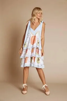 Binny Fruit Dress Print Size 10 for rent on The Volte - image 1