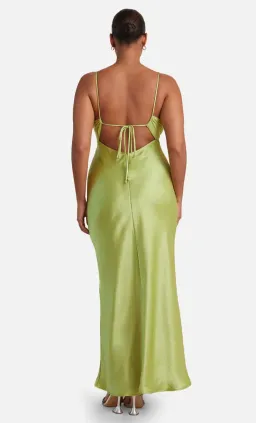 Bec & Bridge Julieta V Neck Maxi Dress Lime Green Size 6 / XS for rent on The Volte - image 3