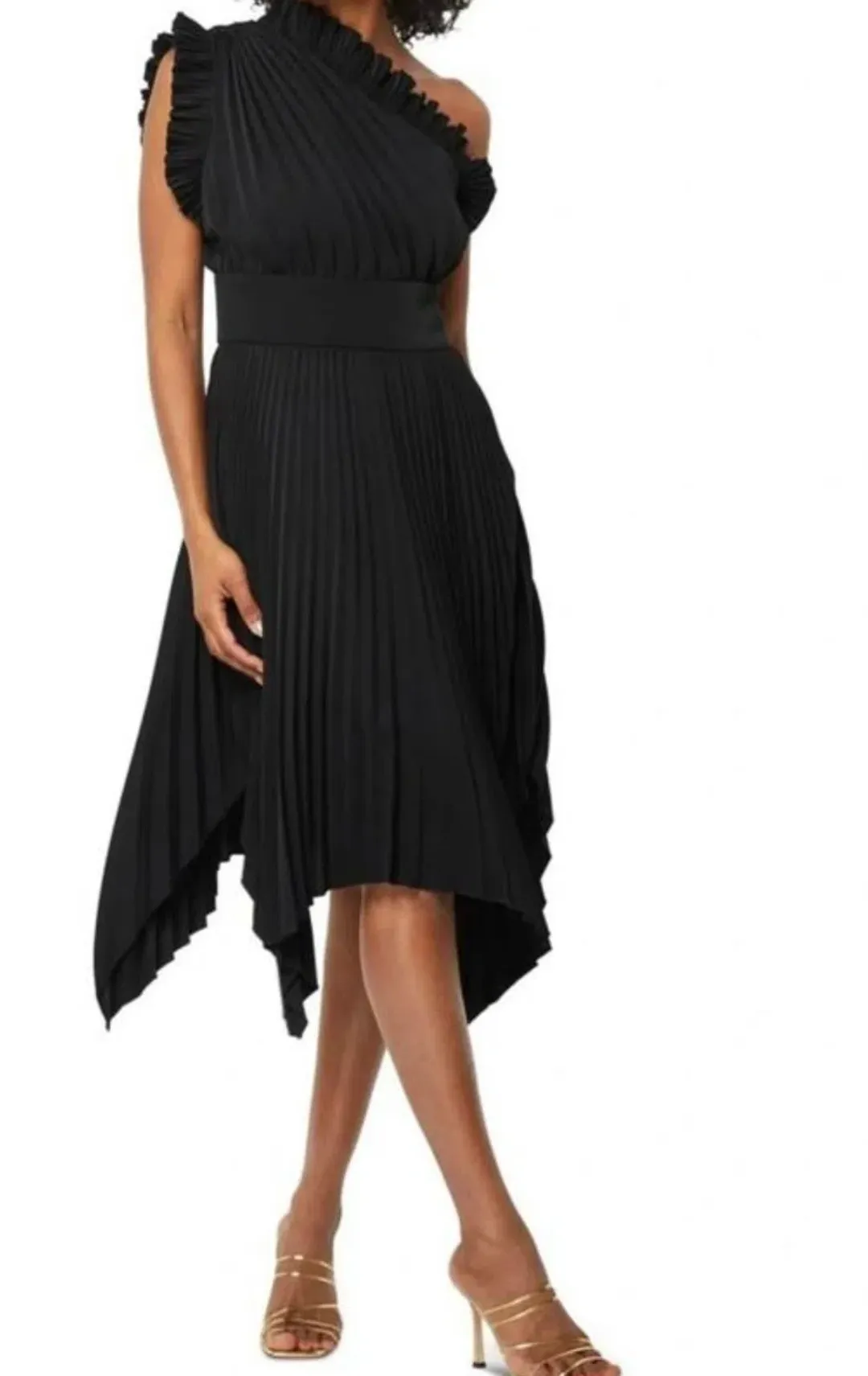 Mossman The Lady Like Midi Dress Black Size 14 for rent on The Volte - main image