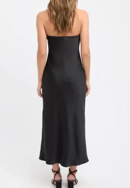 Kookai Belle Strapless Slip Midi Dress Black Size 14 for rent on The Volte - image 3