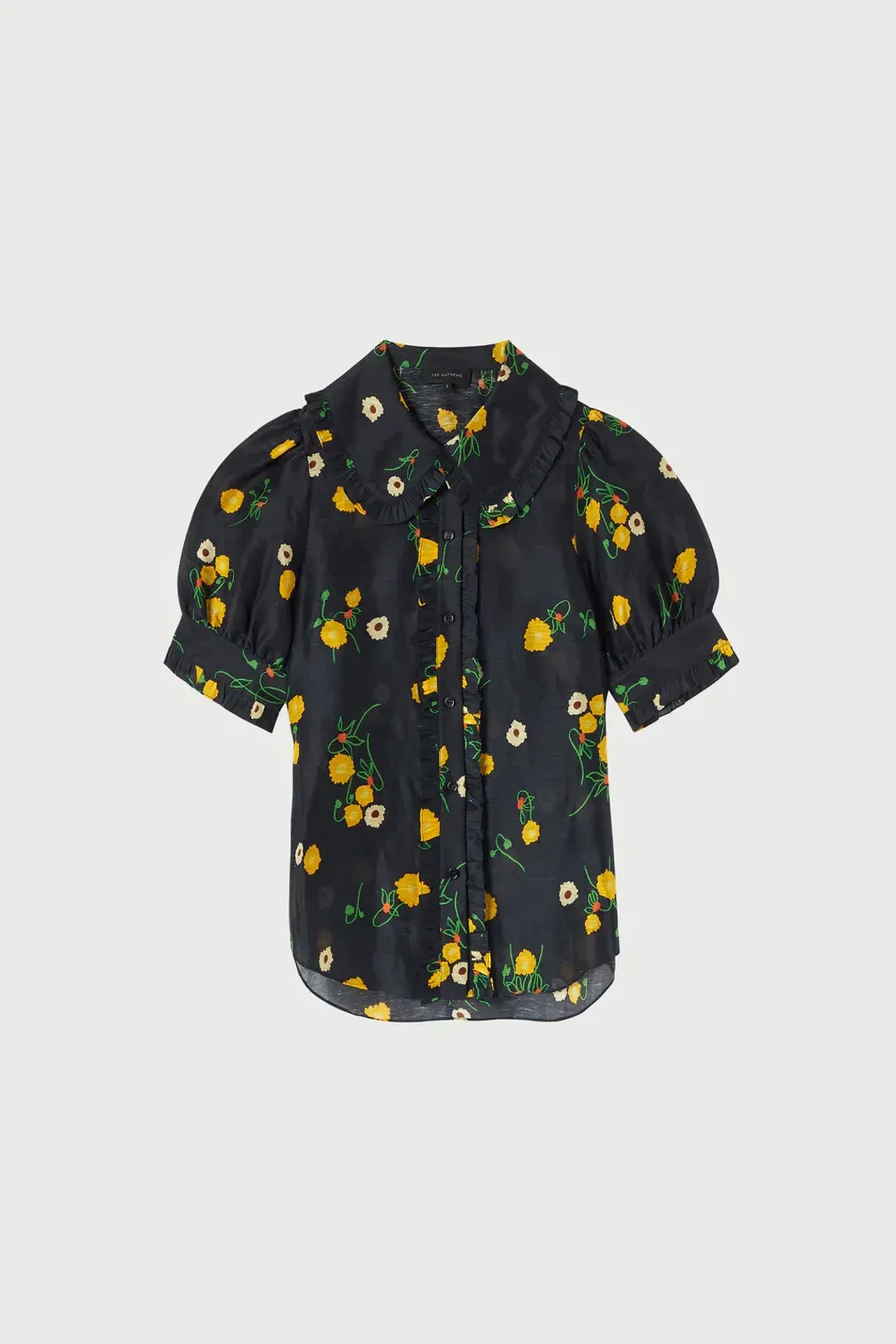 Lee Mathews Ketty Blouse in Navy Floral Size 1/Au 8 for rent on The Volte - main image