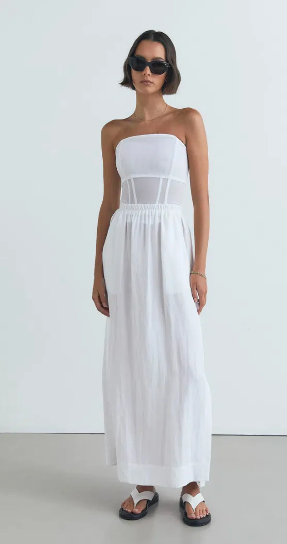 Viktoria and Woods Rome Bustier White Size 1/Au 6 for rent on The Volte - main image