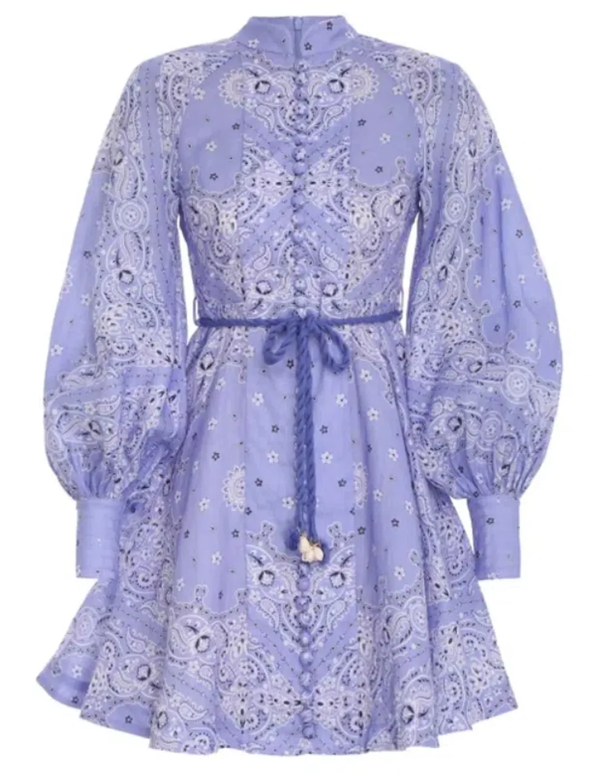 Zimmerman Button Up Mini Dress Print Size 14 - Image 2