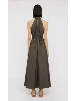 Scanlan Theodore Parachute Cotton Strapping Dress Jungle Green Size AU 6 for rent on The Volte - image 2