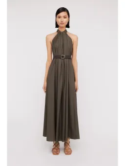 Scanlan Theodore Parachute Cotton Strapping Dress Jungle Green Size AU 6 for rent on The Volte - image 1
