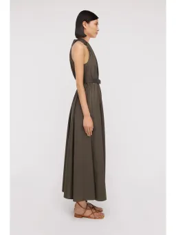Scanlan Theodore Parachute Cotton Strapping Dress Jungle Green Size AU 6 for rent on The Volte - image 3
