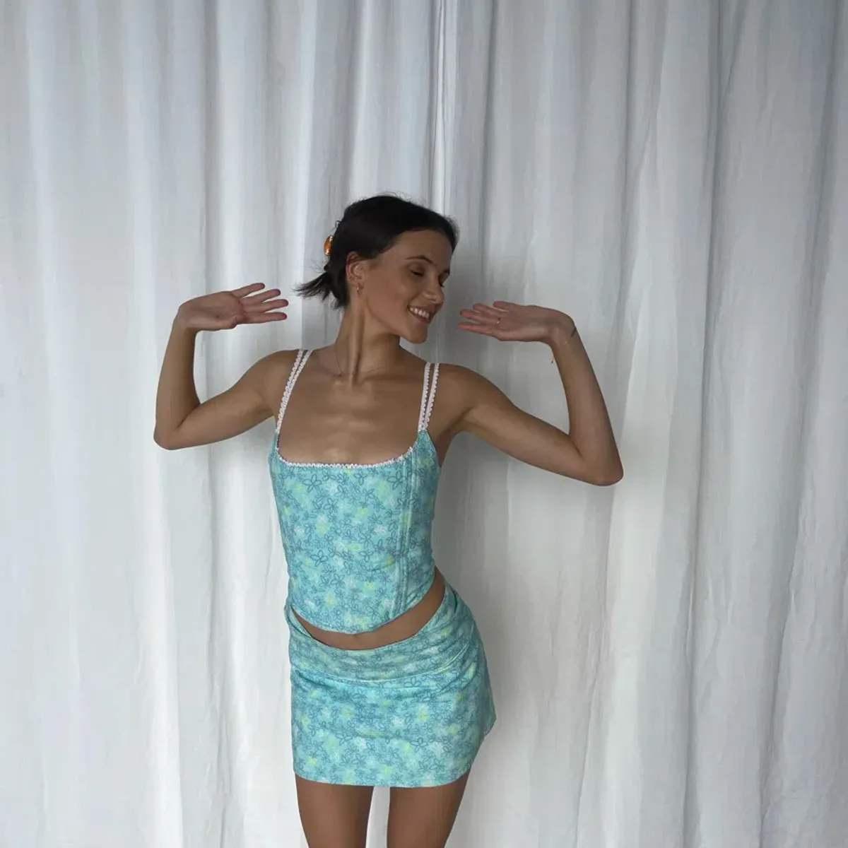 Eisha Collective Milah Set Blue Size 0/AU 6 - Image 1