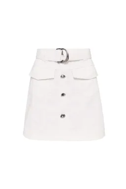 AJE Arlow Denim Mini Skirt White Size 8 for rent on The Volte - image 2