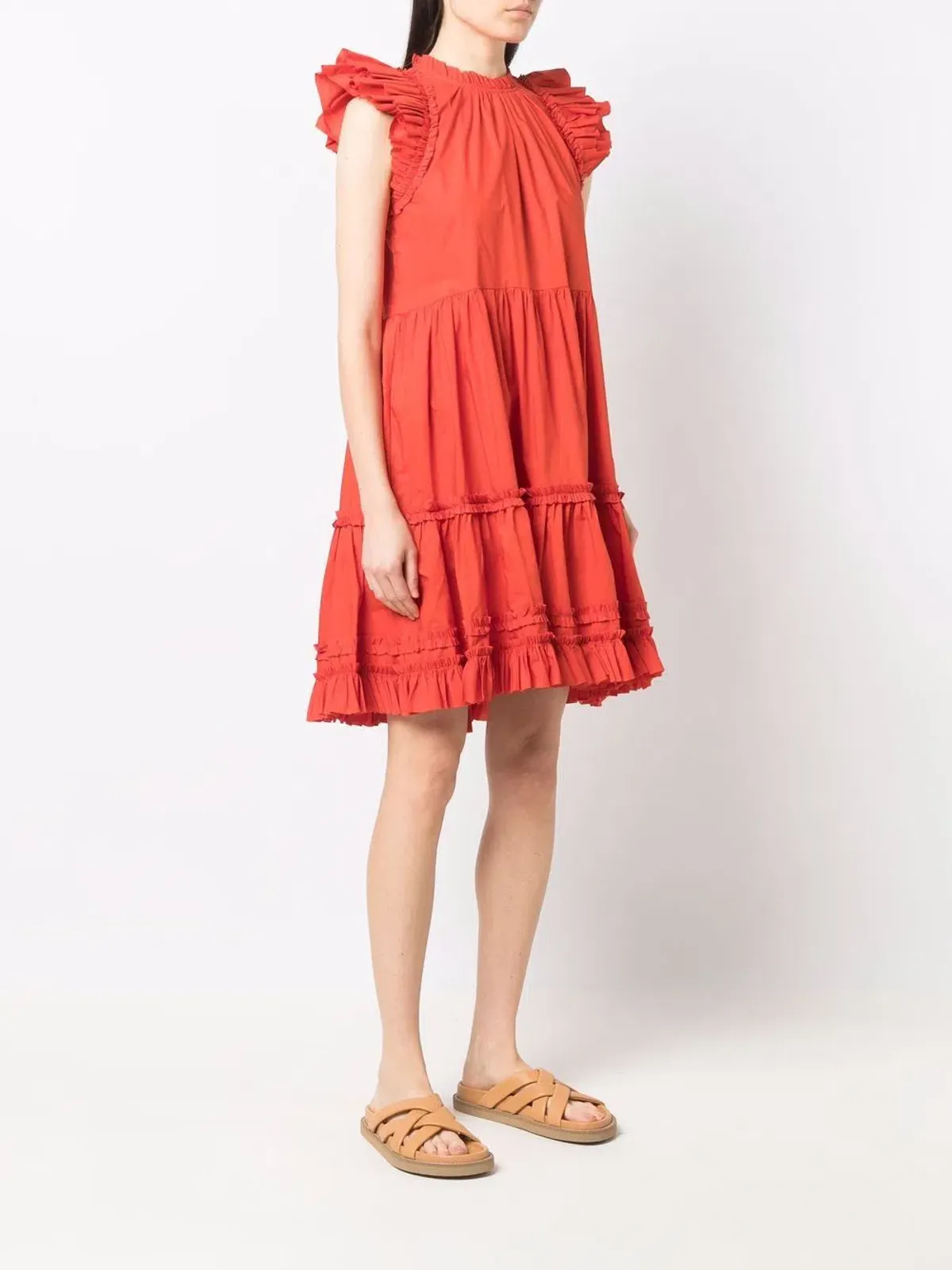 Ulla Johnson Joan Ruffle Dress Size US 8/AU 12 for rent on The Volte - main image