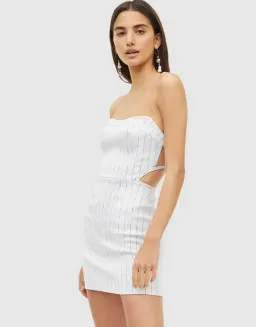 Manning Cartell Hybrid Reality Mini Dress White Size 6 for rent on The Volte - image 3