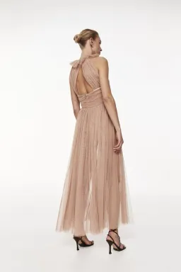 Rachel Gilbert Lou Dress Midi Nude Size 0/Au 6 for rent on The Volte - image 4