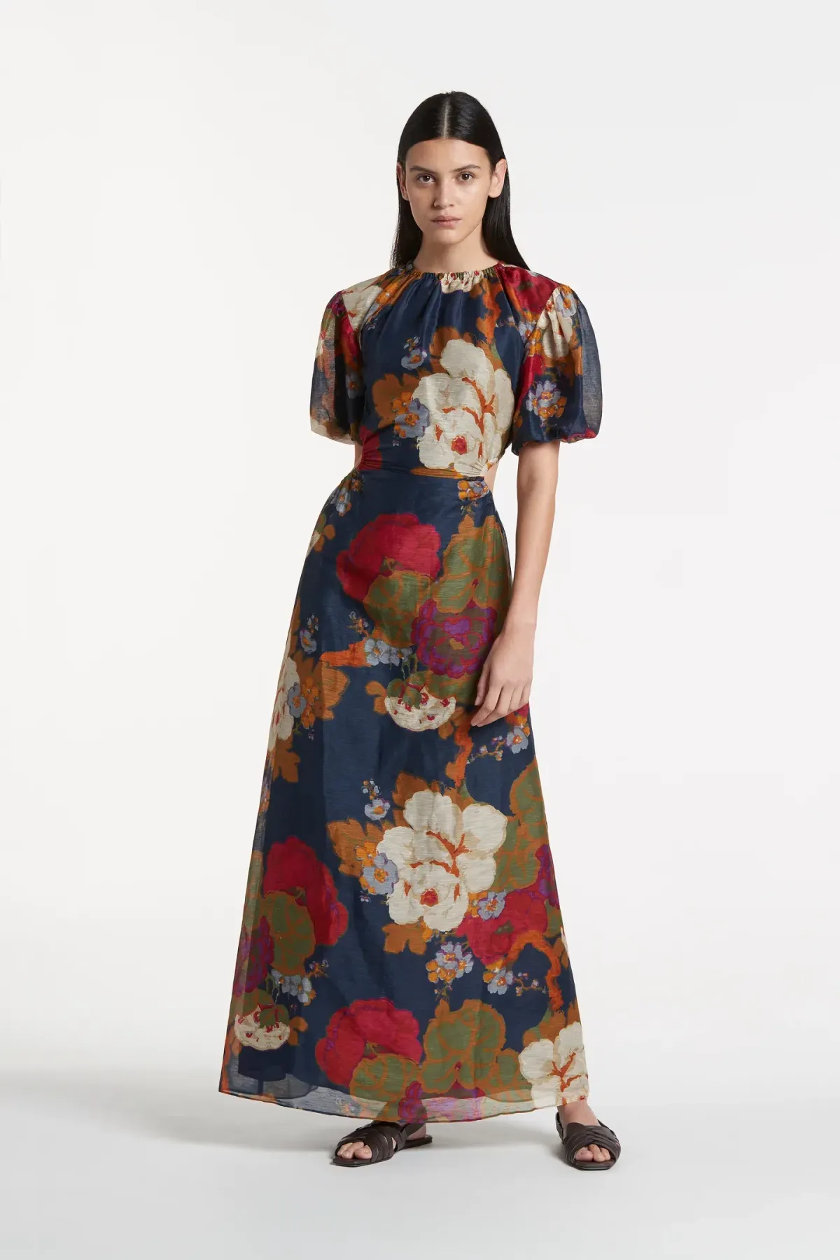 Sir the Label Bonita Puff Sleeve Gown Floral Size 1 / Au 8 - Image 2