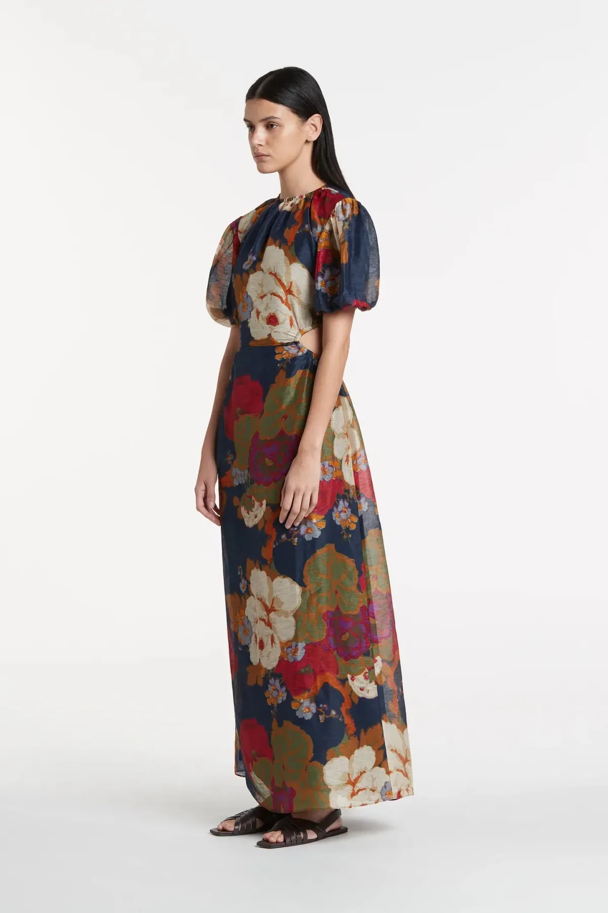 Sir the Label Bonita Puff Sleeve Gown Floral Size 1 / Au 8 - Image 1