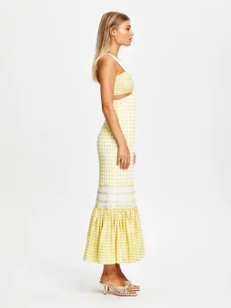 Alice McCall Wild Angels Midi Dress Mango Size 6 / XS for rent on The Volte - image 2