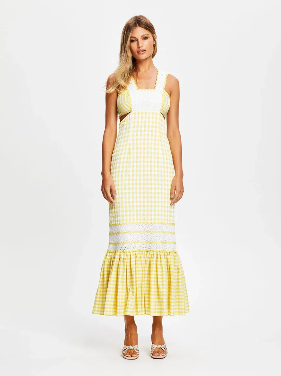 Alice McCall Wild Angels Midi Dress Mango Size 6 / XS for rent on The Volte - main image
