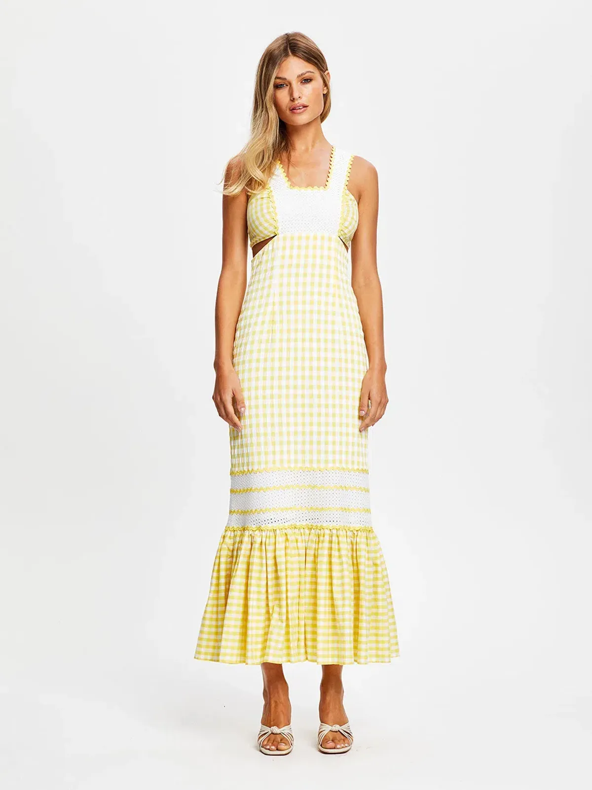 Alice McCall Wild Angels Midi Dress Mango Size 6 / XS for rent on The Volte - main image