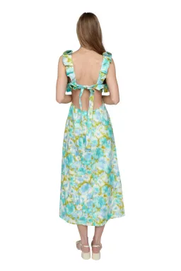Zimmermann High Tide Frilled Midi Dress Floral Size 1 / Au 10 for rent on The Volte - image 2