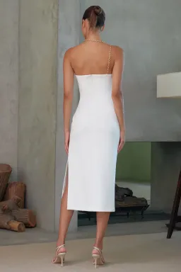 Misha Demetria Midi Dress White Size 6/XS for rent on The Volte - image 3