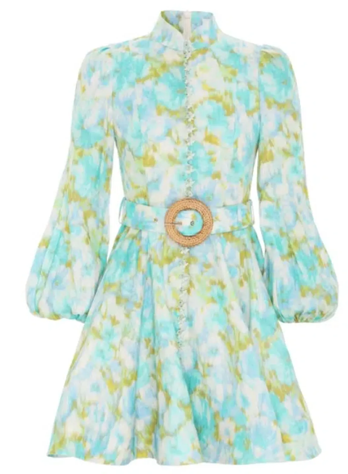 Zimmermann High Tide Buttoned Mini Dress Floral Size 1 / Au 10 - Image 6