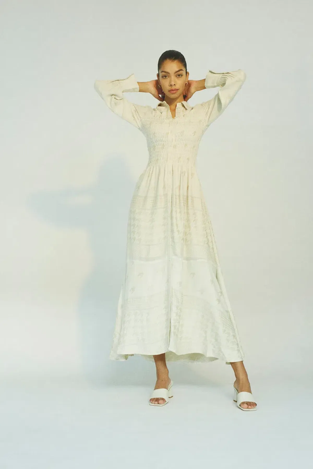 Harper Copenhagen White Shirt Dress Cream Size AU 6 for rent on The Volte - main image