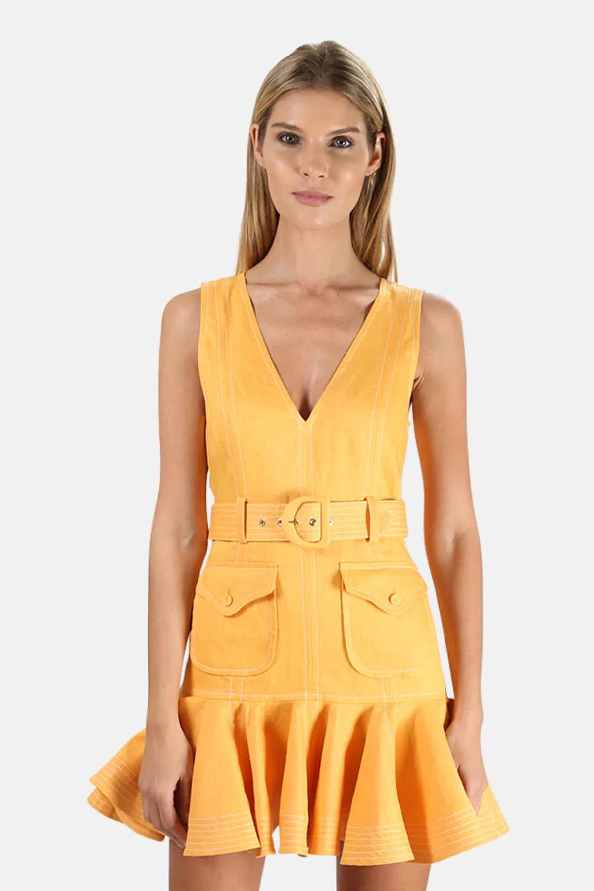 Zimmermann Super Eight Safari Orange Size 3/Au 14 for rent on The Volte - main image