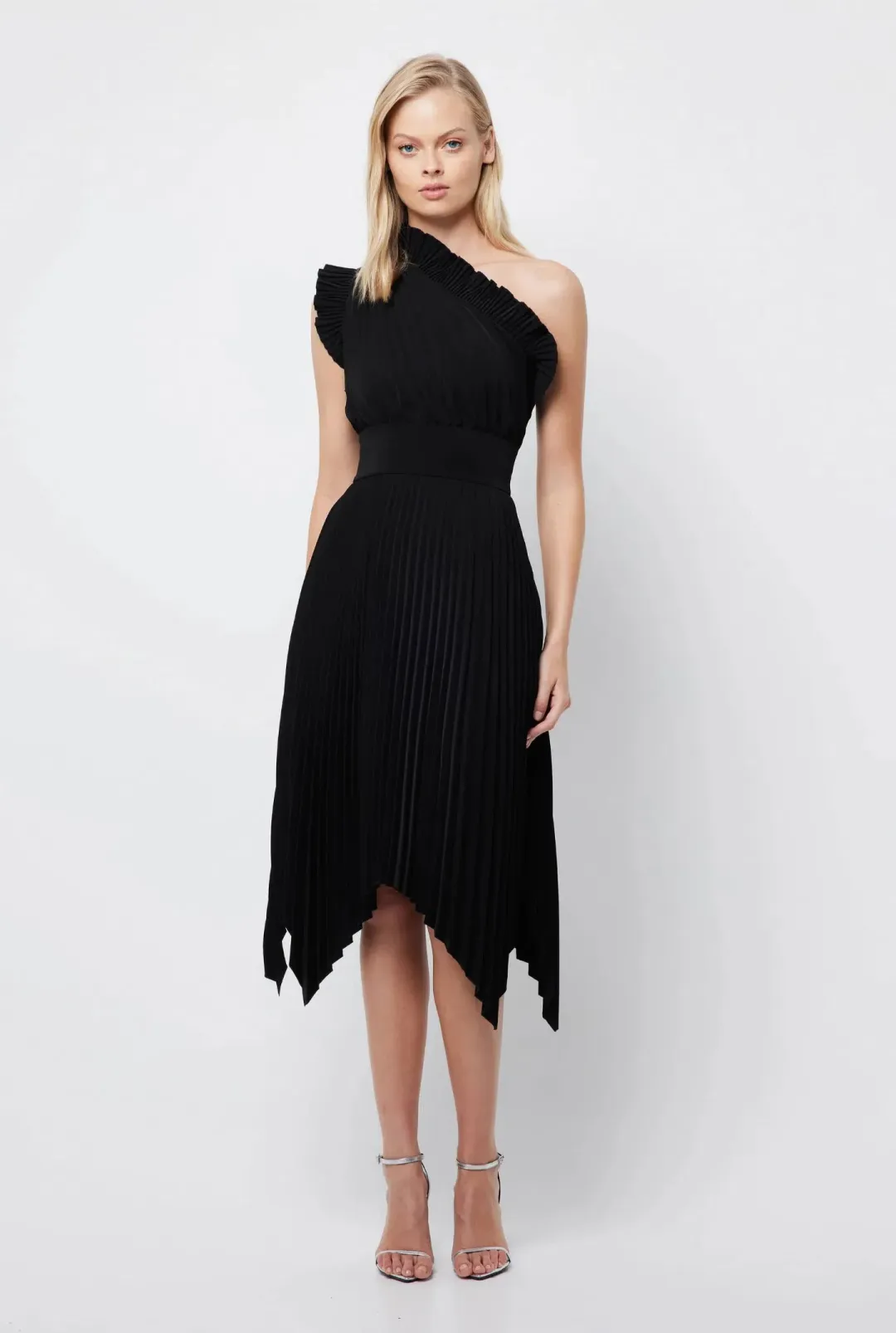 Mossman The Lady Like Midi Dress Black Size 12 for rent on The Volte - main image