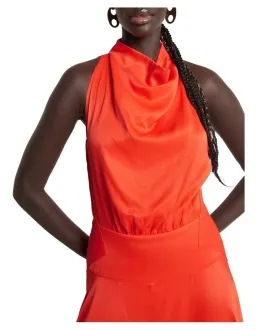 Sass & Bide Past Lives Cowl Neck Midi Dress Orange Size 10 for rent on The Volte - image 2
