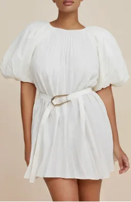 Acler Hudson Mini Dress in White Size 10 for rent on The Volte - image 4