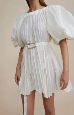 Acler Hudson Mini Dress in White Size 10 for rent on The Volte - image 1