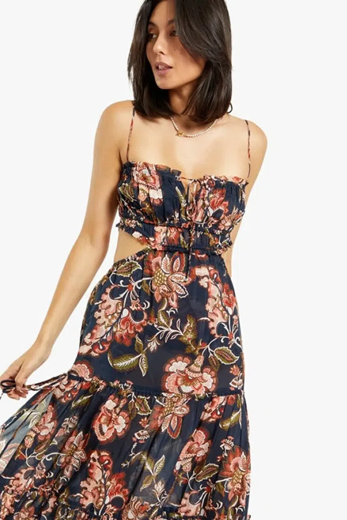 Bec & Bridge Lori Tie Maxi Dress Floral Size 10 / M - Image 3