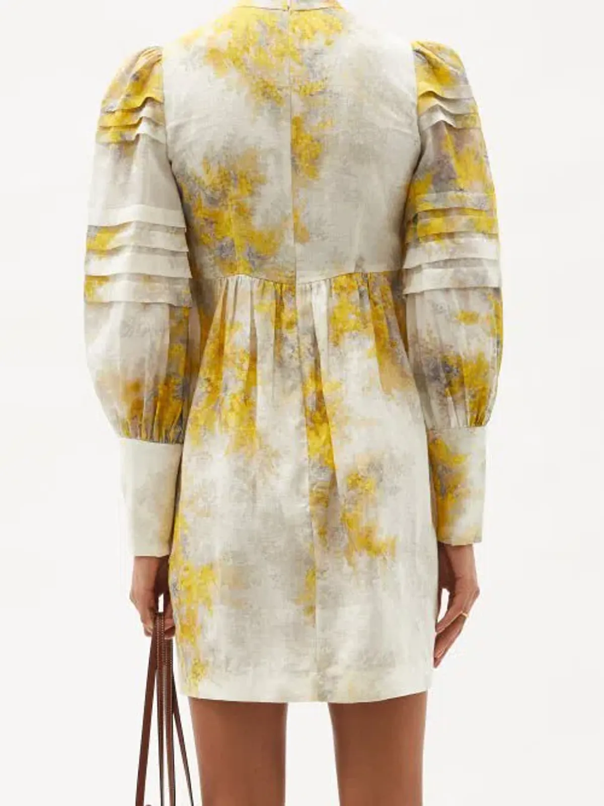 Zimmermann Botanica Wattle Linen Mini Dress Print Size 2 / Au 12 - Image 3