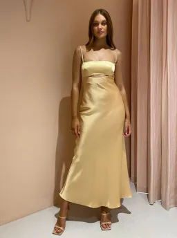Bec & Bridge Carrie Maxi Dress Multi Yellow Size 10 / M for rent on The Volte - image 1