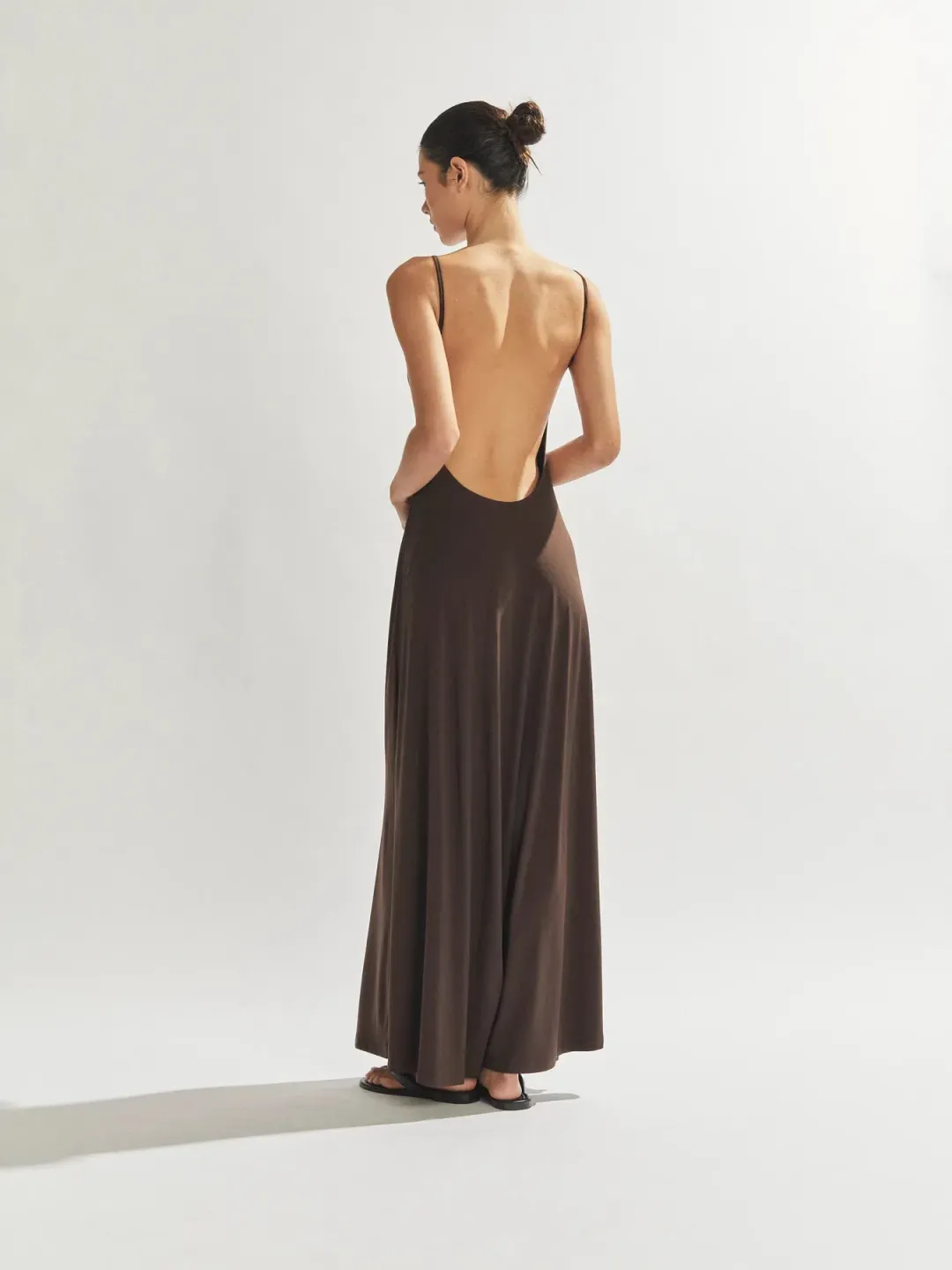 One Mile the Label Sammy Maxi Dress Cocoa Size S/Au 8 for rent on The Volte - main image