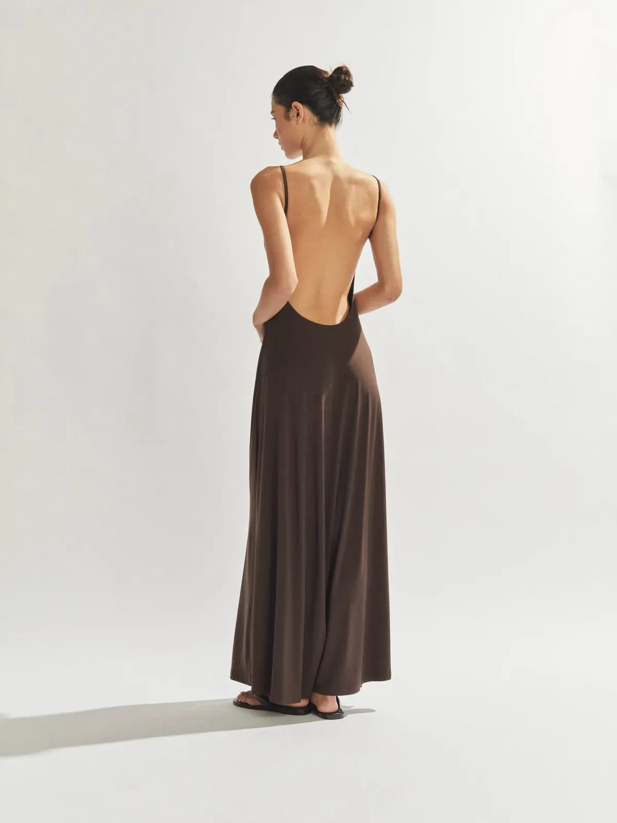One Mile the Label Sammy Maxi Dress Cocoa Size S/Au 8 - Image 2