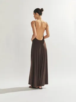 One Mile the Label Sammy Maxi Dress Cocoa Size S/Au 8 for rent on The Volte - image 2