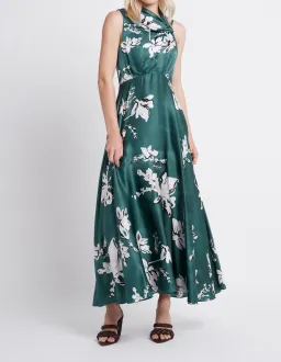 Aje Efflorescent Dress Green Size 10 / M for rent on The Volte - image 1
