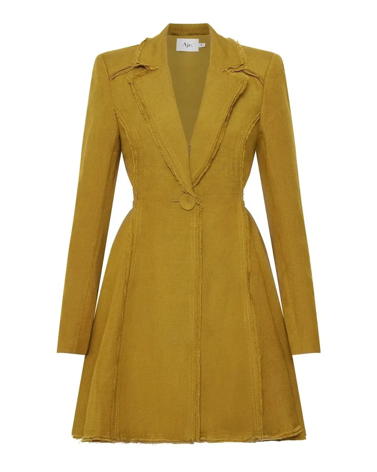 Aje Martino Cut out Jacket Dress Green Size 14 - Image 3