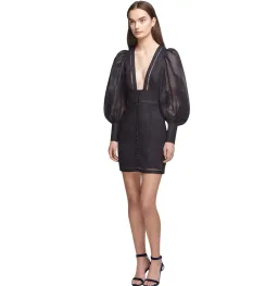 Joslin Studio Valerie Linen Ramie Dress Black Size 12 for rent on The Volte - image 3
