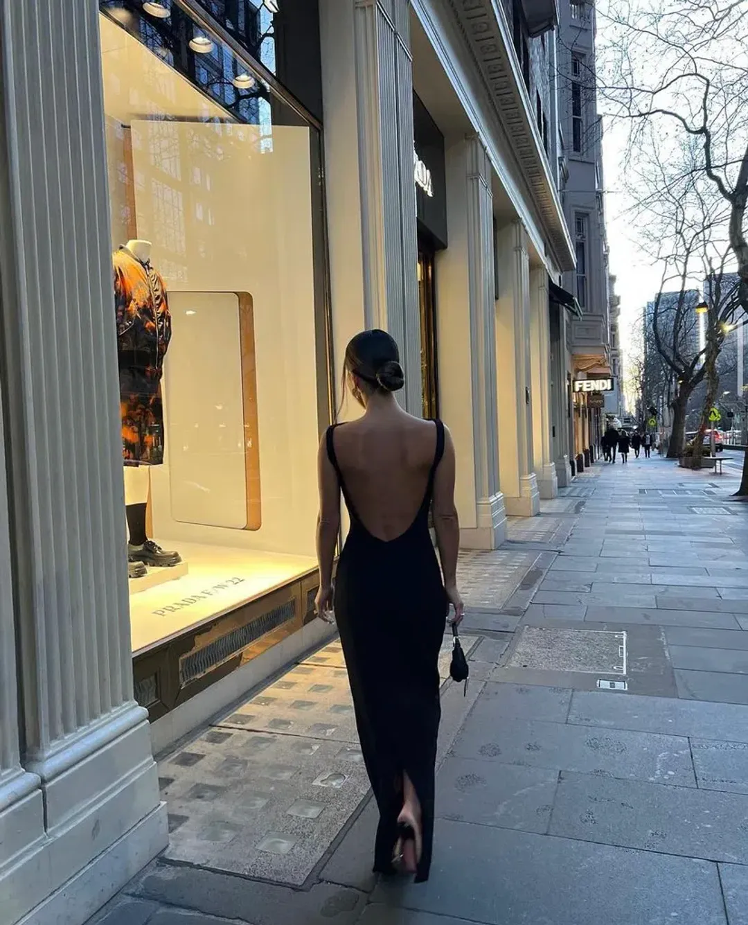 Effie Kats Verona Backless Gown Black Size M / Au 10 for rent on The Volte - main image