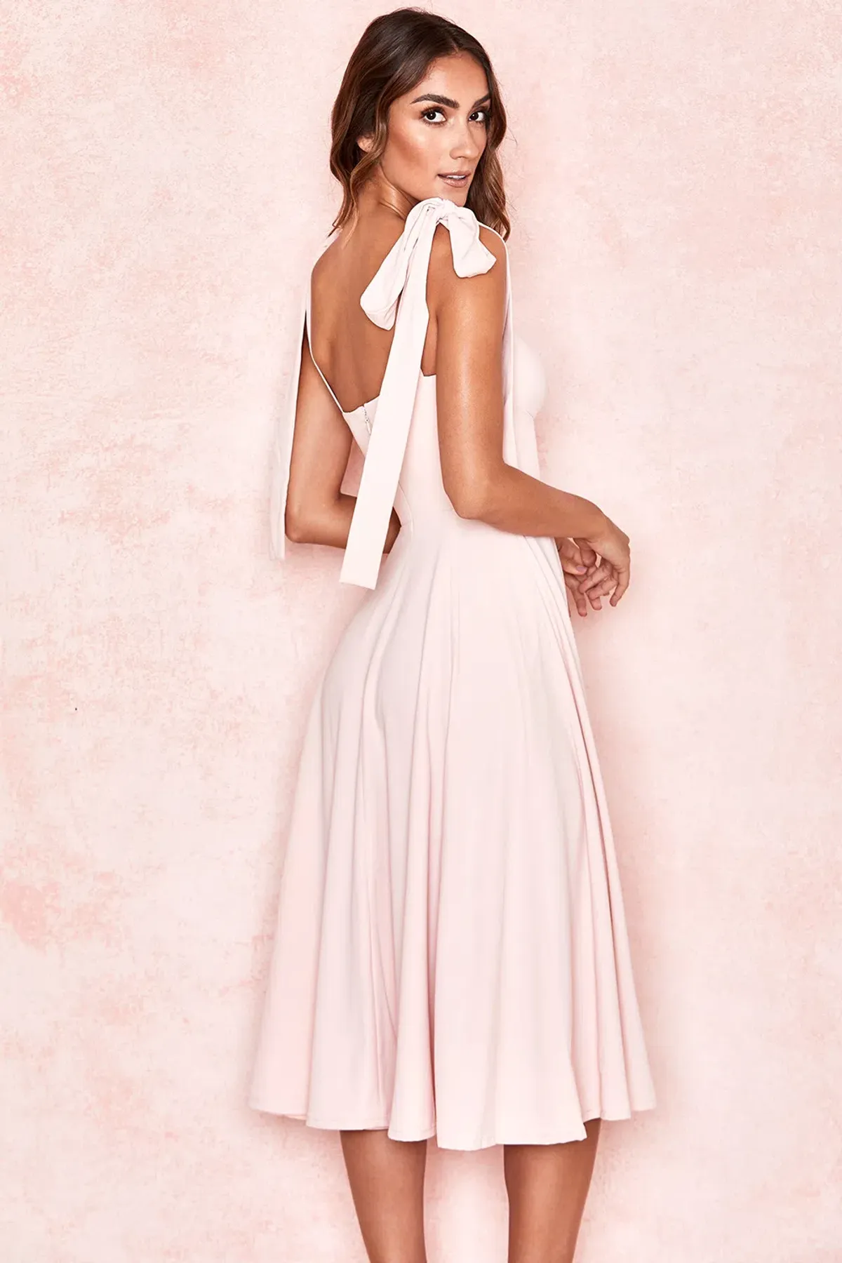 House of CB Alicia Midi Dress Pink Size S / Au 8-10 - Image 3