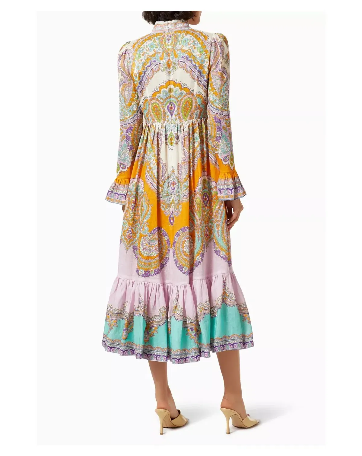 Zimmermann Lola Paisley Midi Dress Daisy Paisley Size 2 / Au 12 - Image 3
