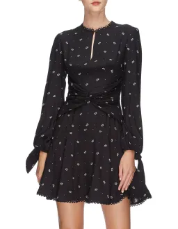 Lover the Label Foulard Mini Dress Black Size 10 for rent on The Volte - image 1