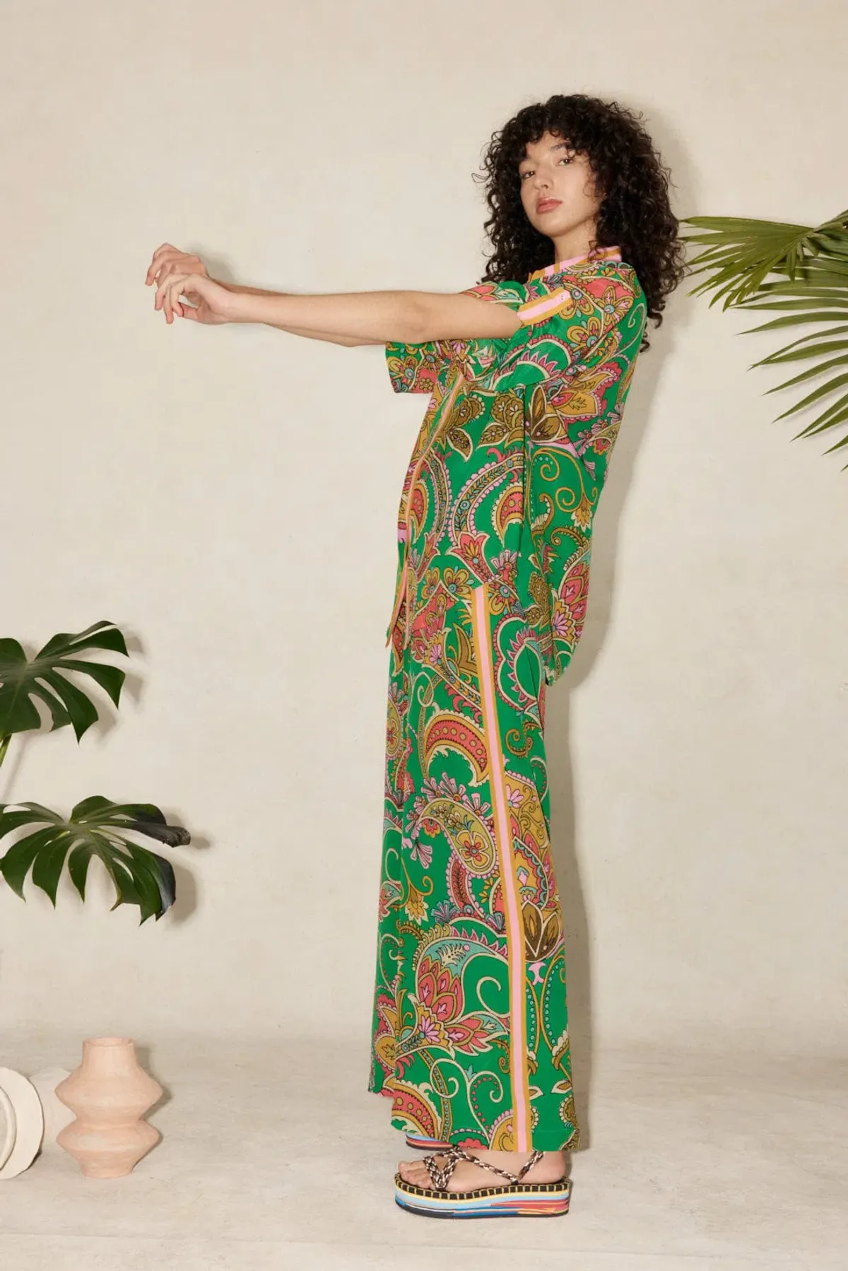 Alemais Marion Shirt Green Size 6 - Image 3